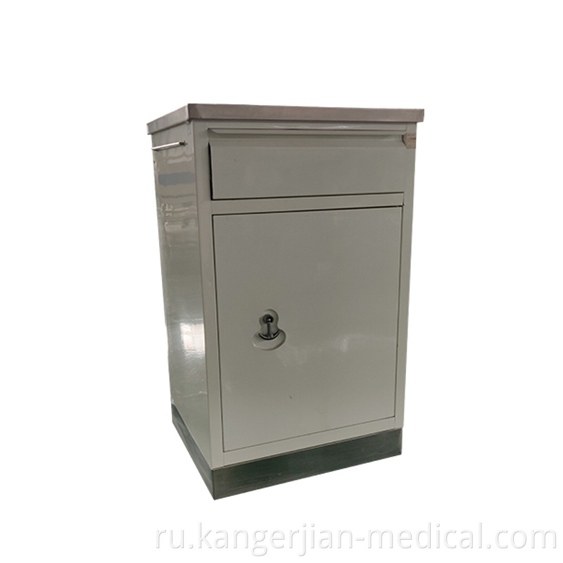 ABS Medical furniture hospital high quality 304# stainless steel bedside cabinet table